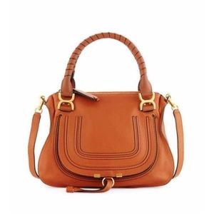 Marcie Medium Tan Leather Satchel